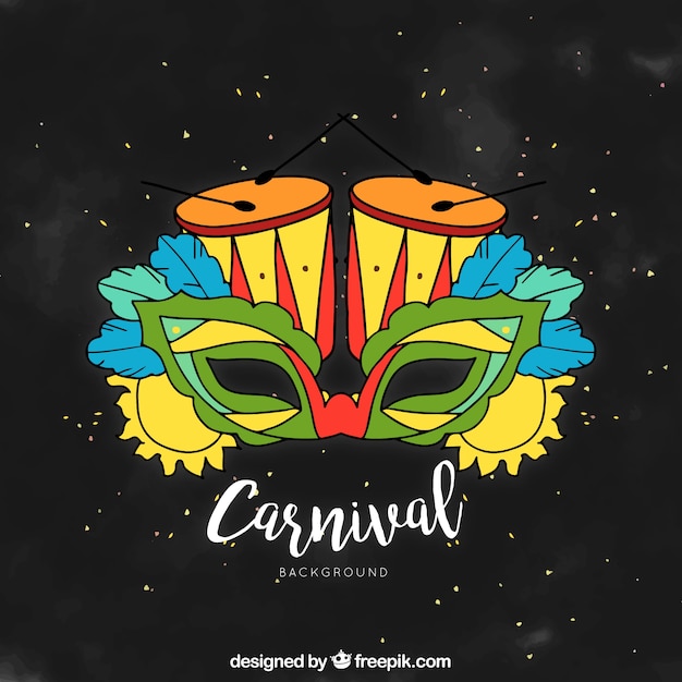 Free Vector beautiful carnival background