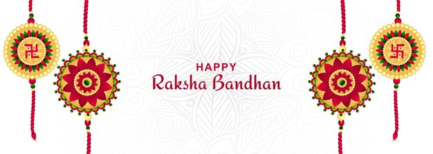 Beautiful celebration hindu festival raksha bandhan banner background