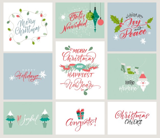 Beautiful christmas cards collection