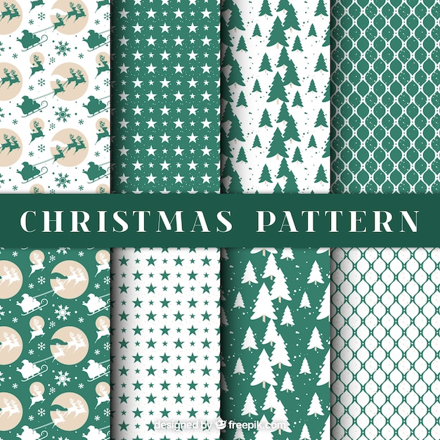 Beautiful christmas decorative patterns