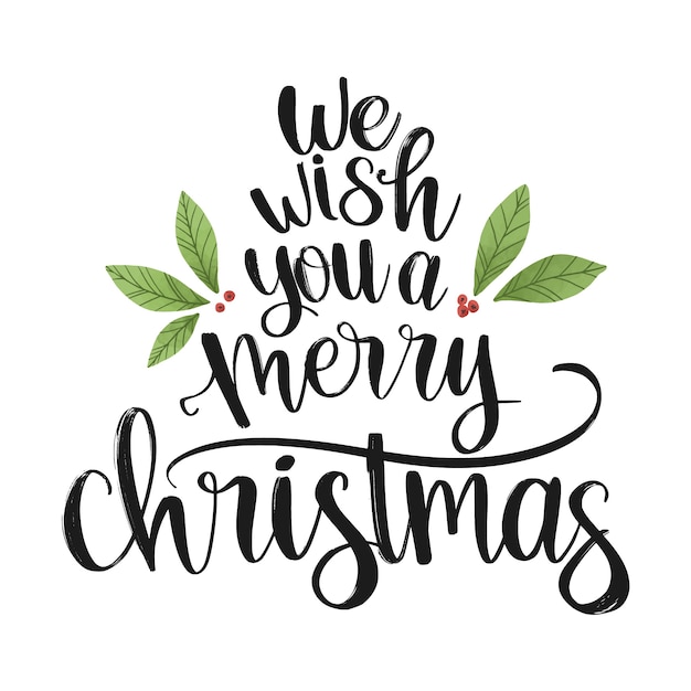 Beautiful christmas lettering