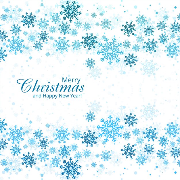 Beautiful christmas snowflake card