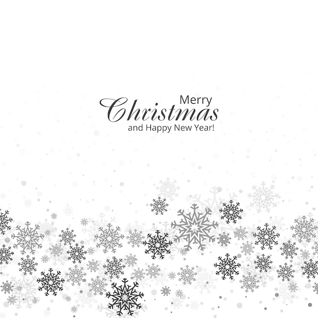 Beautiful christmas snowflakes card 