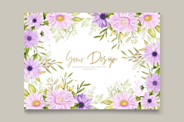 beautiful chrysanthemum background and frame design