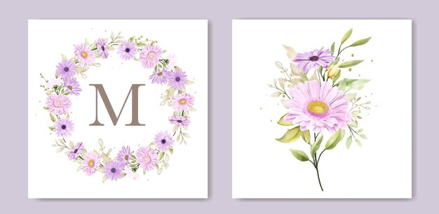 beautiful chrysanthemum background and frame design