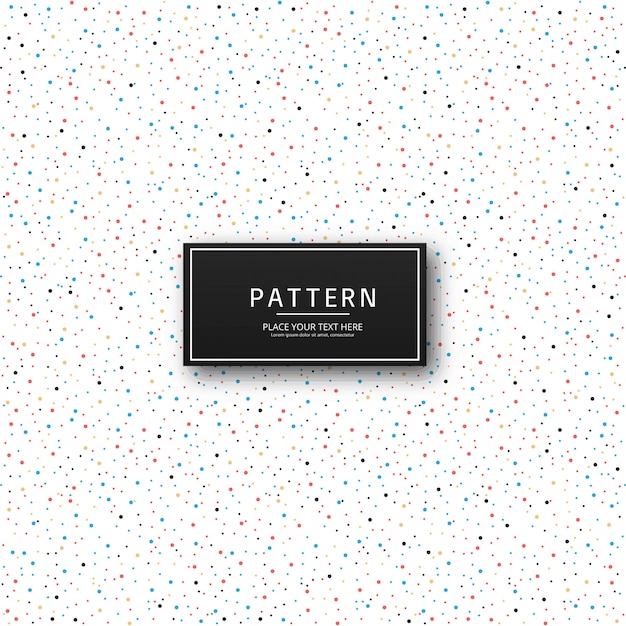 Free Vector beautiful colorful dots pattern design vector