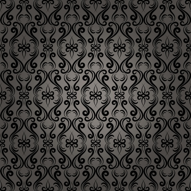 Beautiful Damask Baroque Seamless Pattern Background for Wallpaper in Web Pages