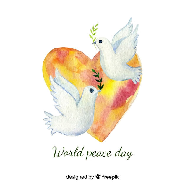 Beautiful day of peace background 