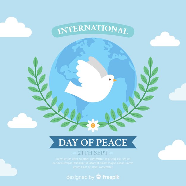 Beautiful day of peace background 