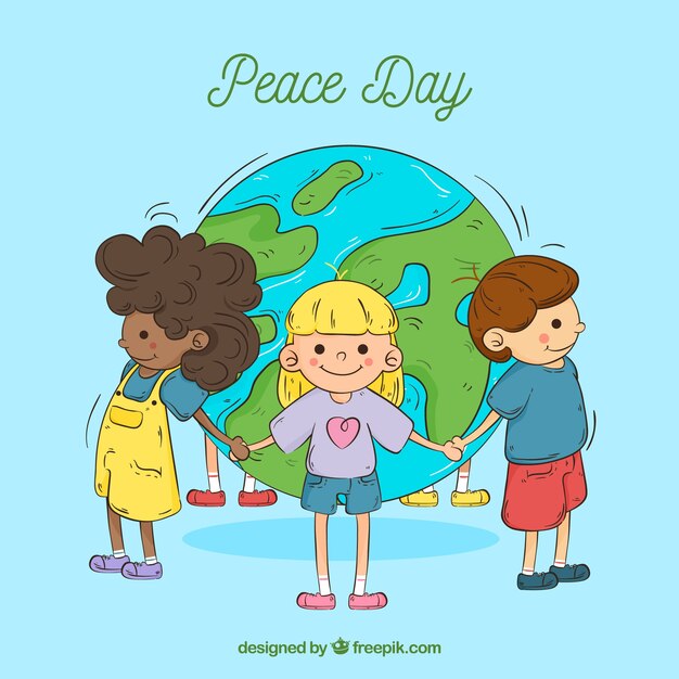 Beautiful day of peace background 