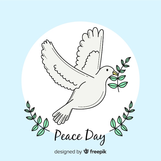 Beautiful day of peace background 