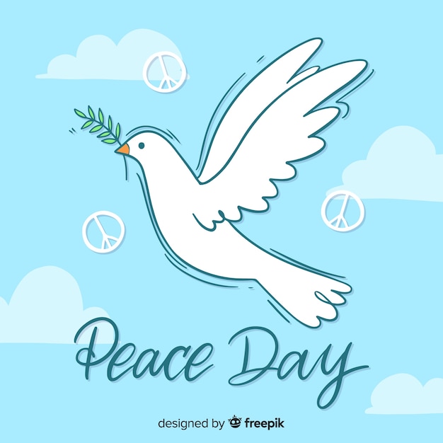 Beautiful day of peace background 