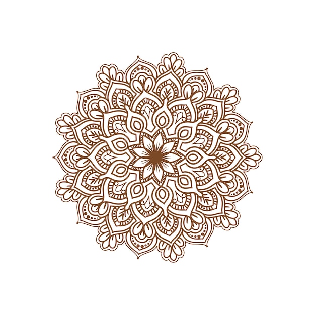 Free vector beautiful decorative mandala design background