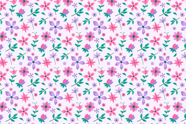 Beautiful ditsy floral background