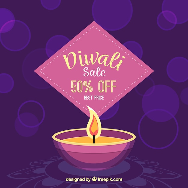 Beautiful diwali sale background