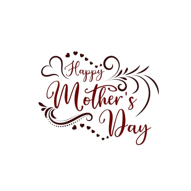 Beautiful elegant Happy Mothers day text design background