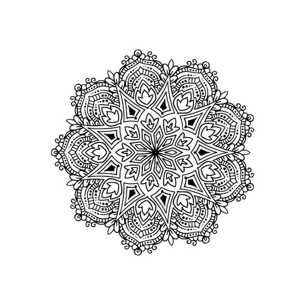 Free Vector beautiful ethnic mandala design background