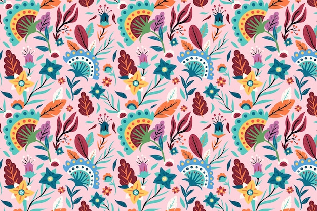 Beautiful exotic floral pattern