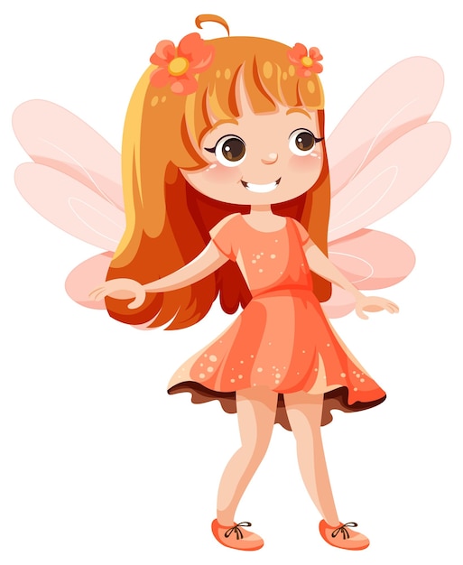 Free Vector beautiful fairy cartoon character