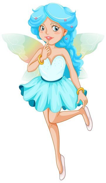 Beautiful fairy girl cartoon character