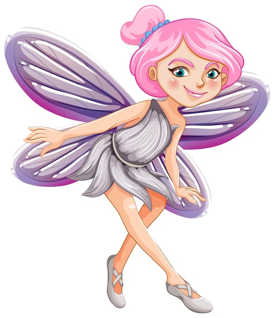 Beautiful fairy girl cartoon character