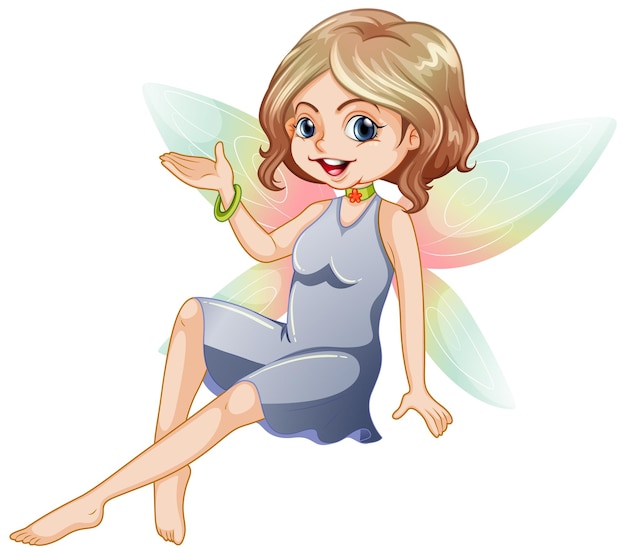 Beautiful fairy girl cartoon character