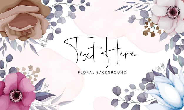 beautiful floral background design