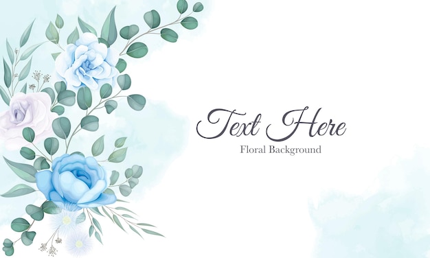 Beautiful floral background with soft floral ornament