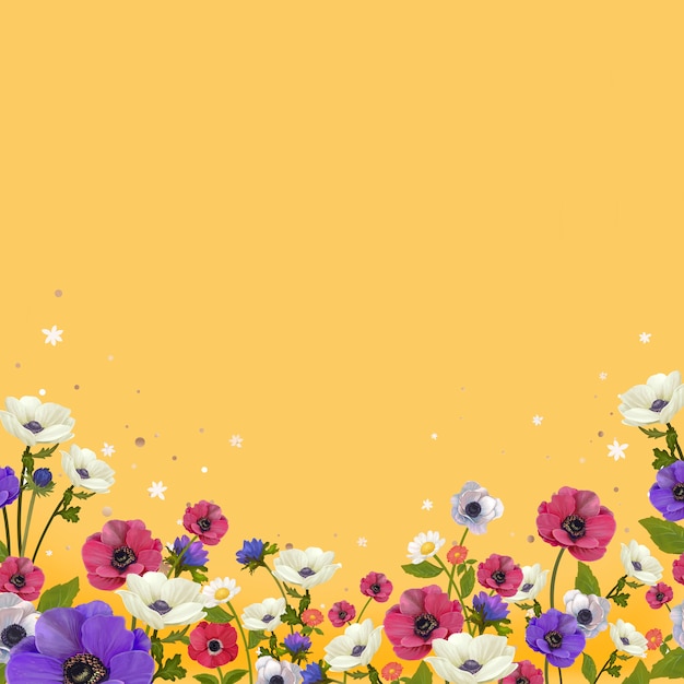 Beautiful floral border design vector