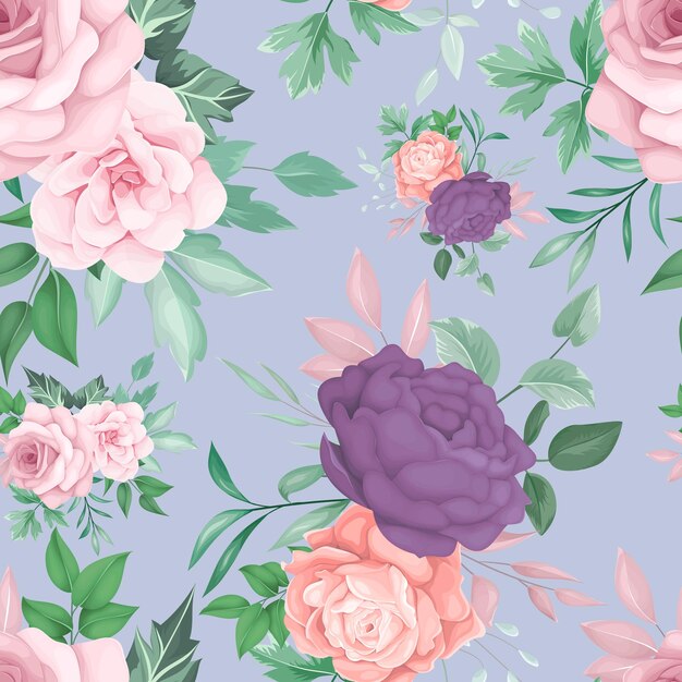 beautiful floral seamless pattern design