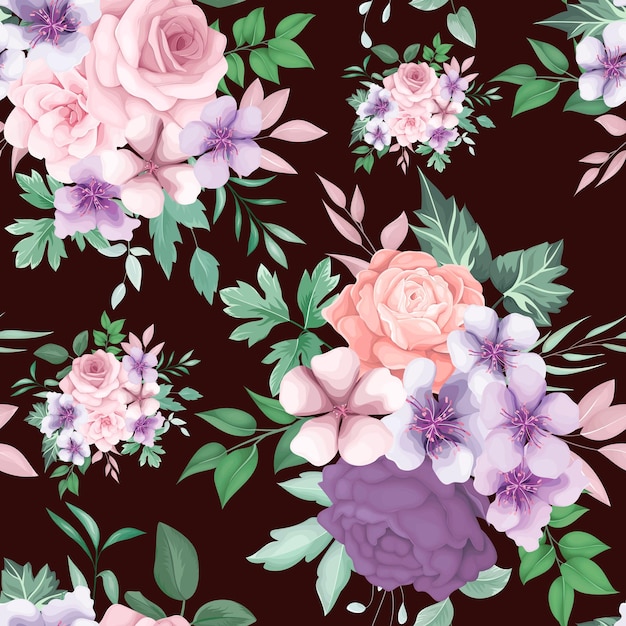 beautiful floral seamless pattern design