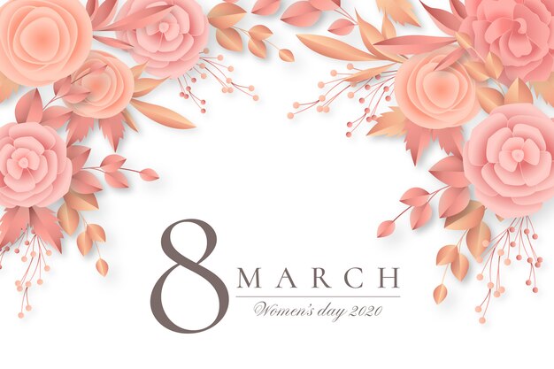 Beautiful floral women's day background