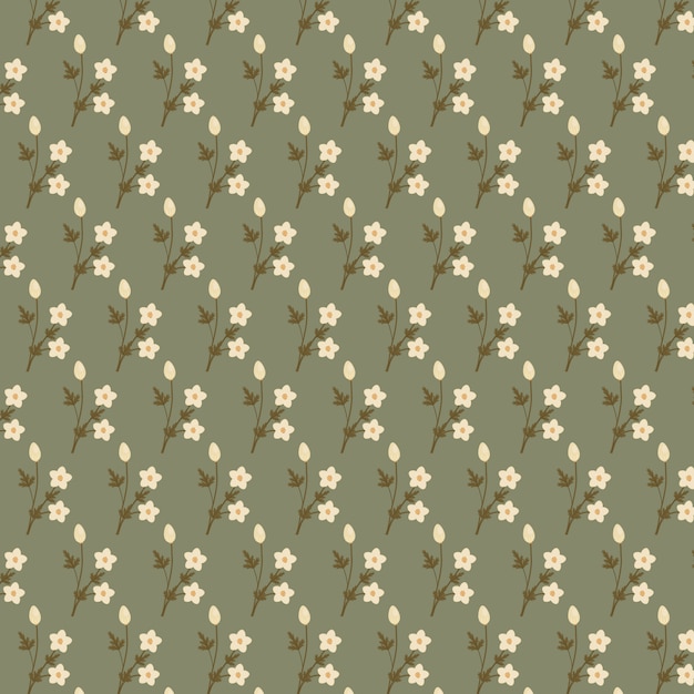 Beautiful flowers pattern background