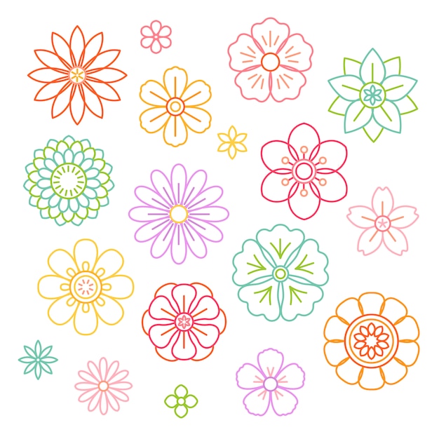 Beautiful flowers vector