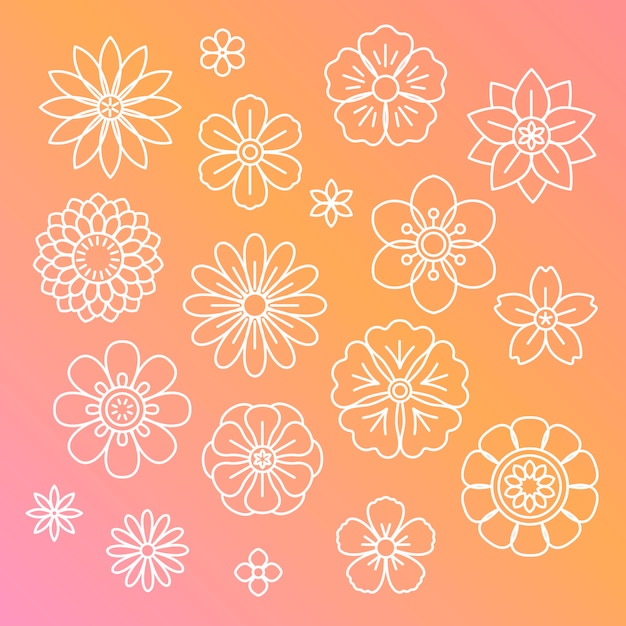 Beautiful flowers vector