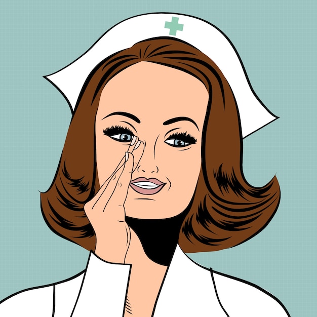 Beautiful friendly and confident nurse 