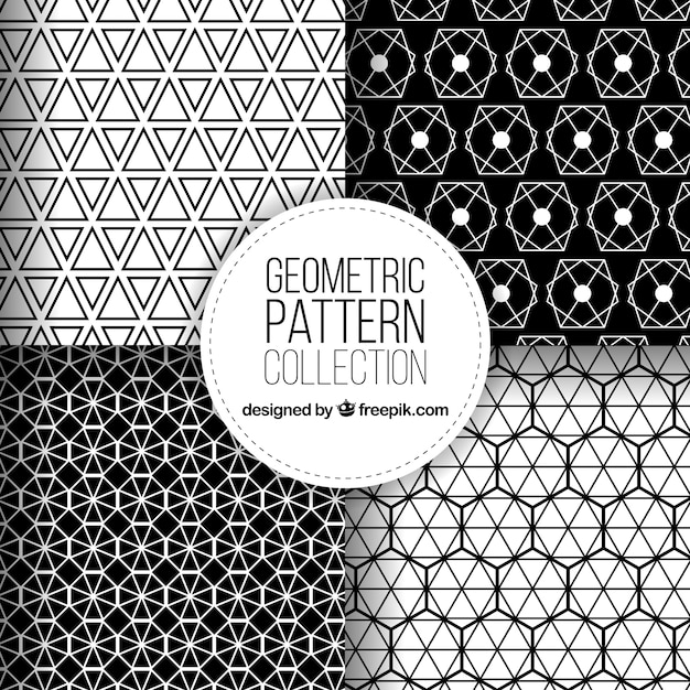 Beautiful geometric patterns set