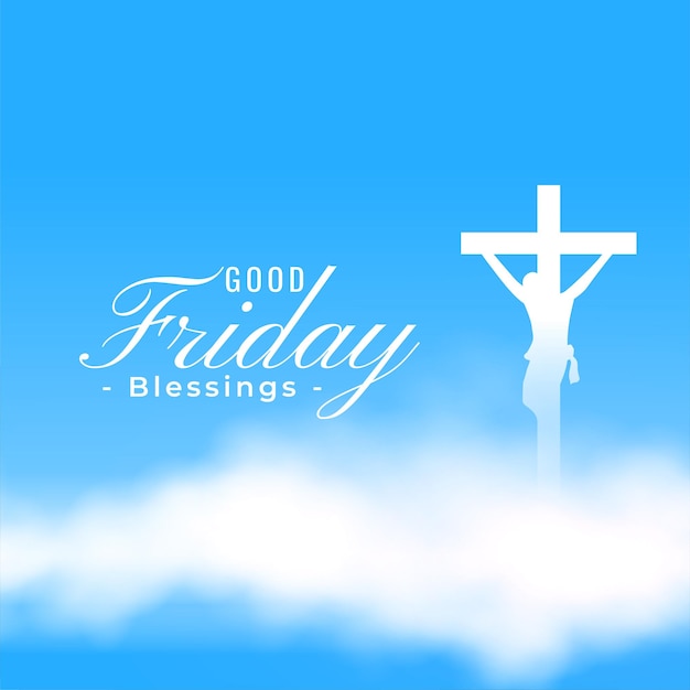 Free Vector beautiful good friday religious background for your design