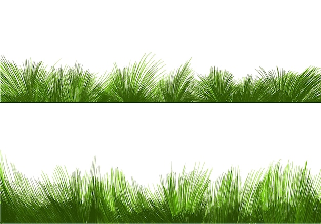 Free vector beautiful green grass isolated background