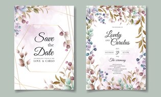 Floral invitations