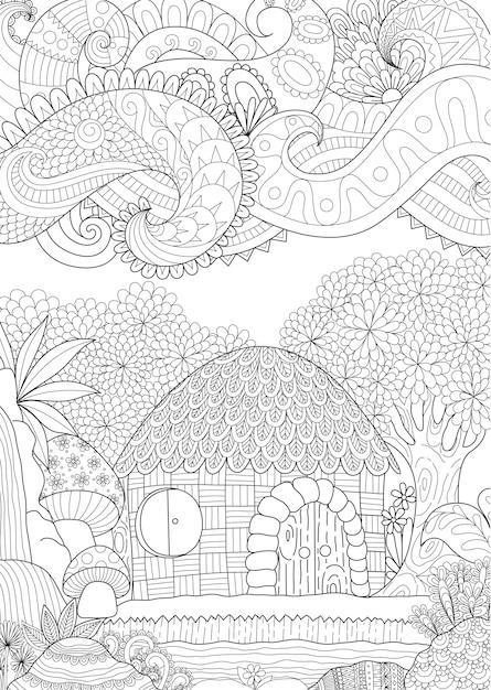 Beautiful hand drawn background