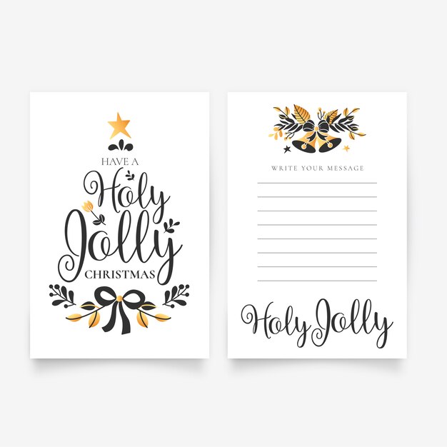 Beautiful Hand Drawn Christmas Letter Template