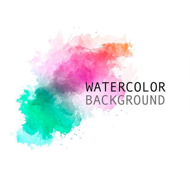 Beautiful hand painted rainbow watercolors background