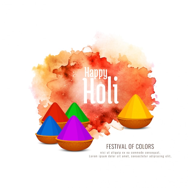 Beautiful Happy Holi celebration background 