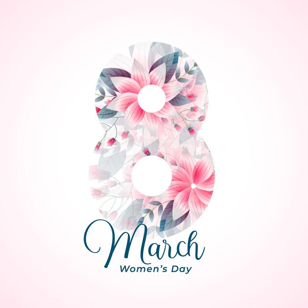 Beautiful happy womens day event card wishes 