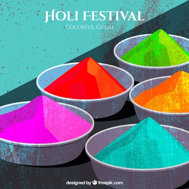 Free Vector beautiful holi background