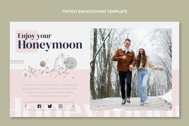 Beautiful honeymoon twitch background