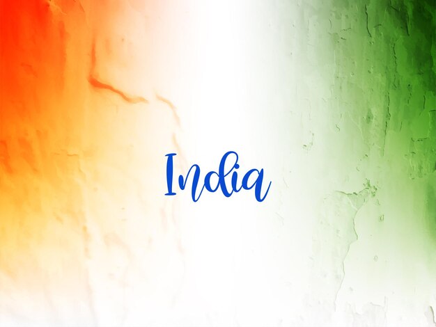 Beautiful Indian flag theme Republic day watercolor texture background