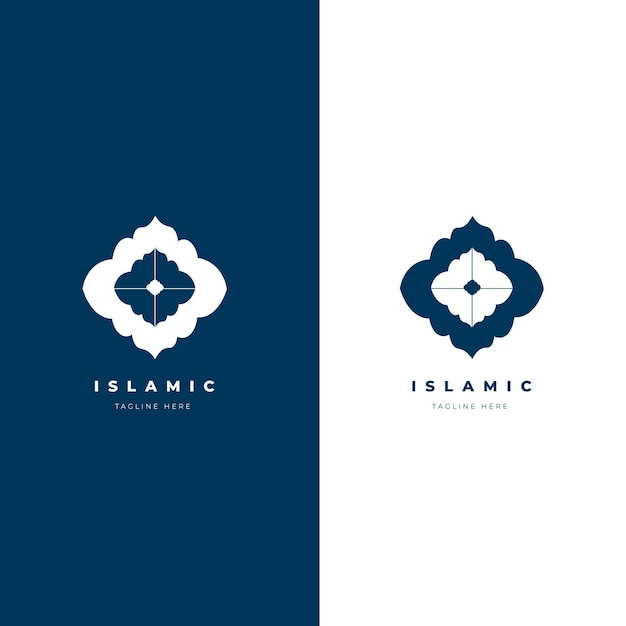 Beautiful islamic logo in two colors