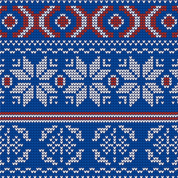 Beautiful knitted christmas pattern